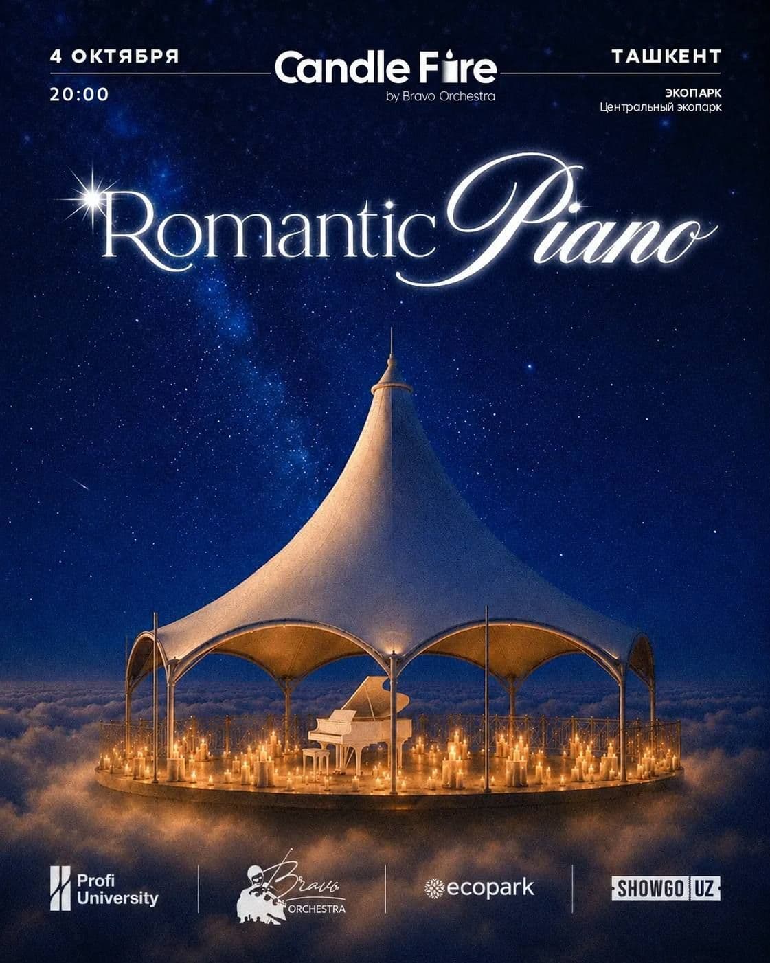 Candle Fire: Romantic Piano